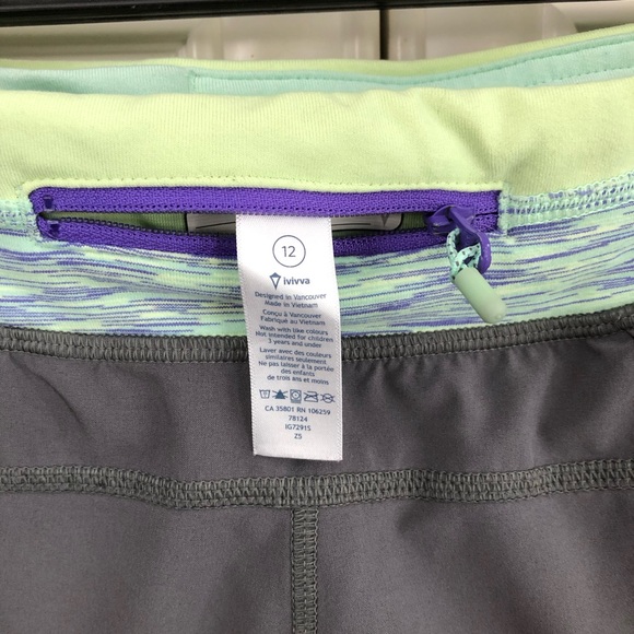 Ivivva by Lululemon lined girls shorts - Picture 13 of 14